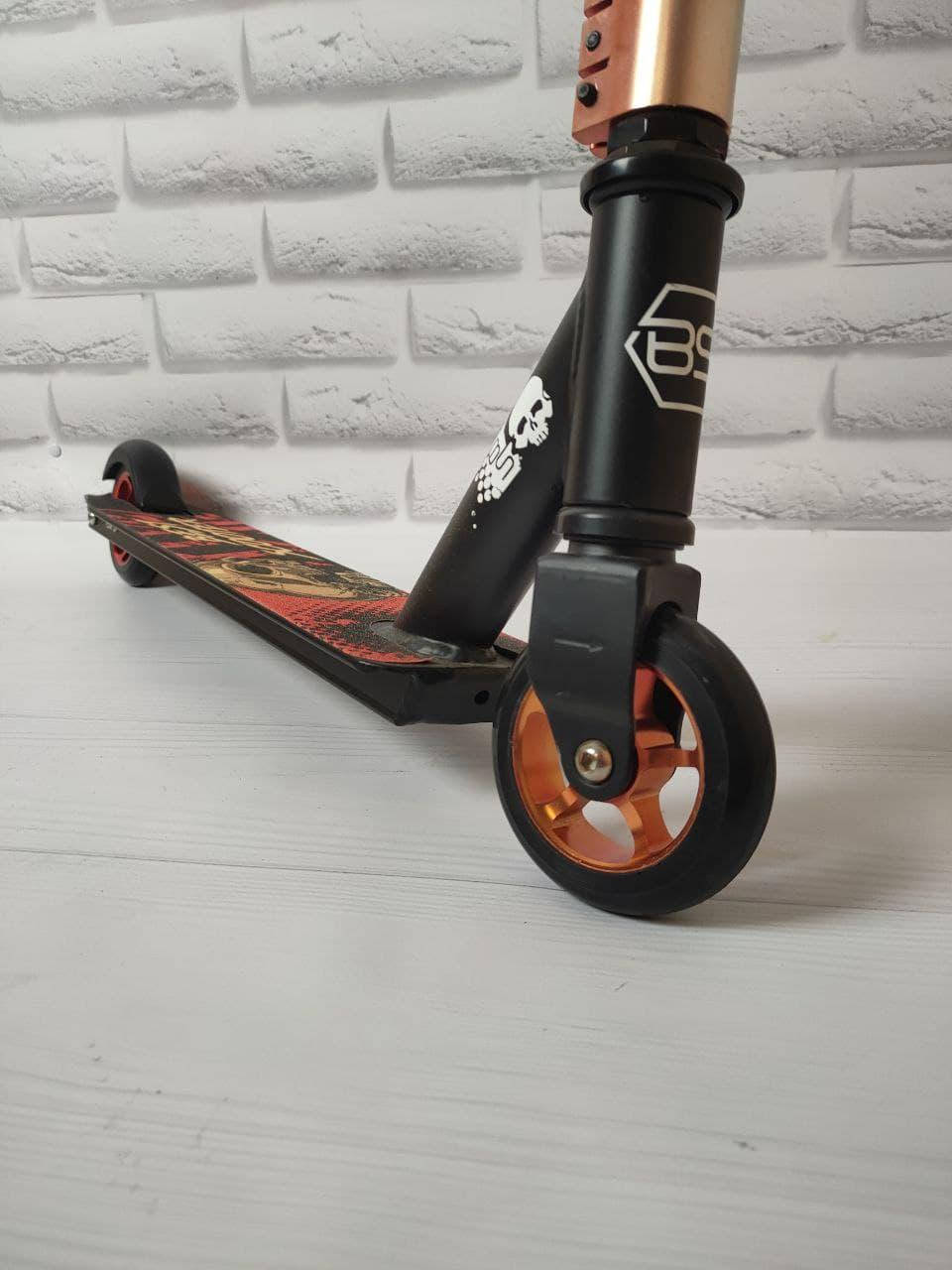 

Трюковый самокат Бест Скутер Best Scooter для трюков диск 100 мм (Уценка), Черный