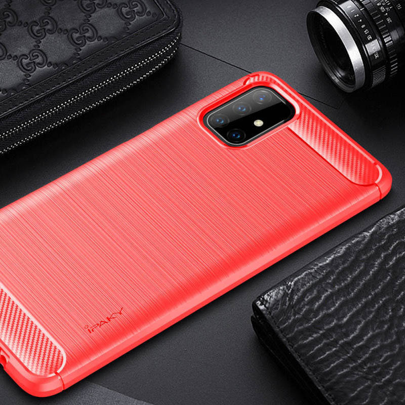 

Чехол iPaky ультратонкий для Samsung Galaxy M51 / Чехол на самсунг М51, Красный