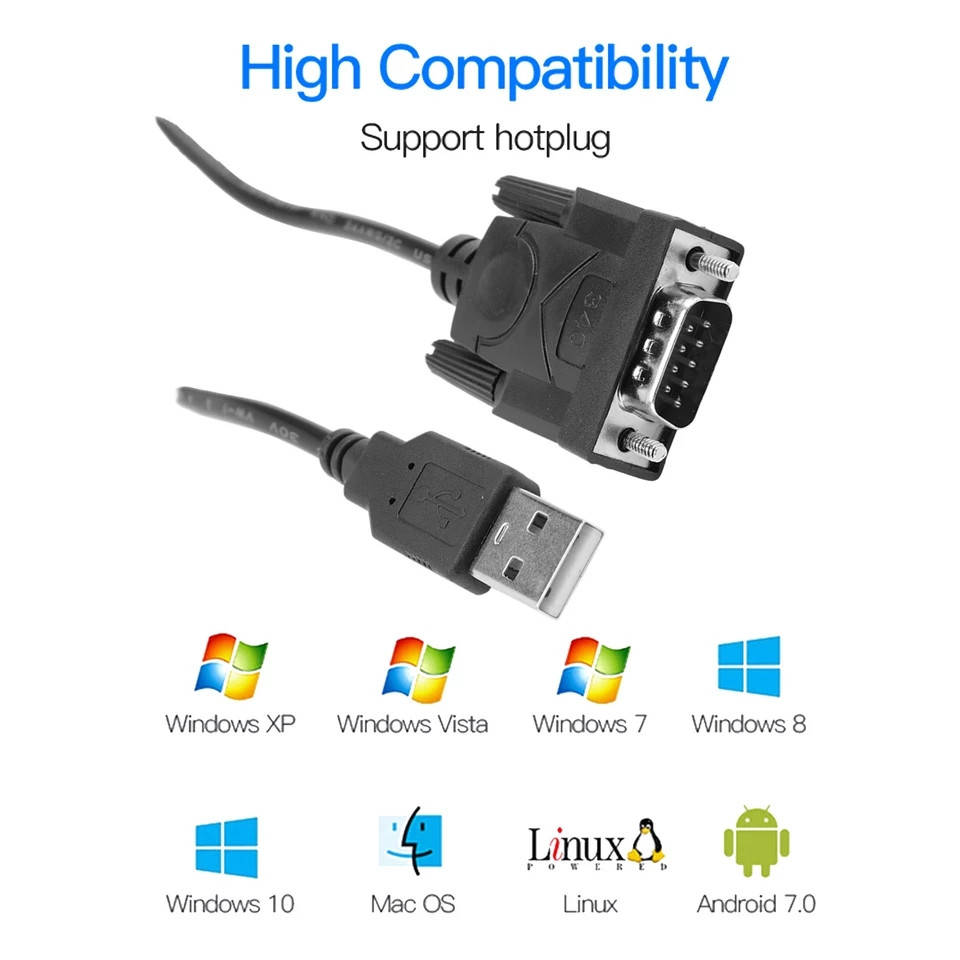 

Адаптер USB - COM PORT RS 232, Красный