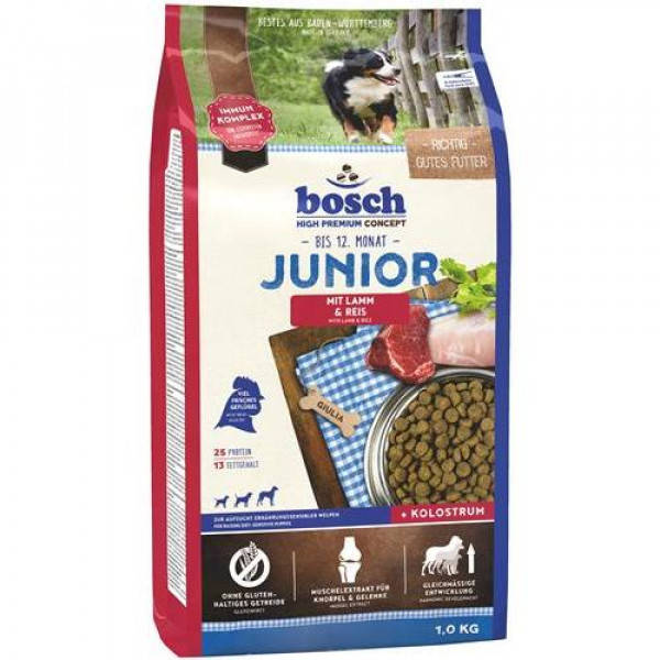 

Bosch Junior Lamb & Rice 1кг для щенков с чувствительным пищеварением