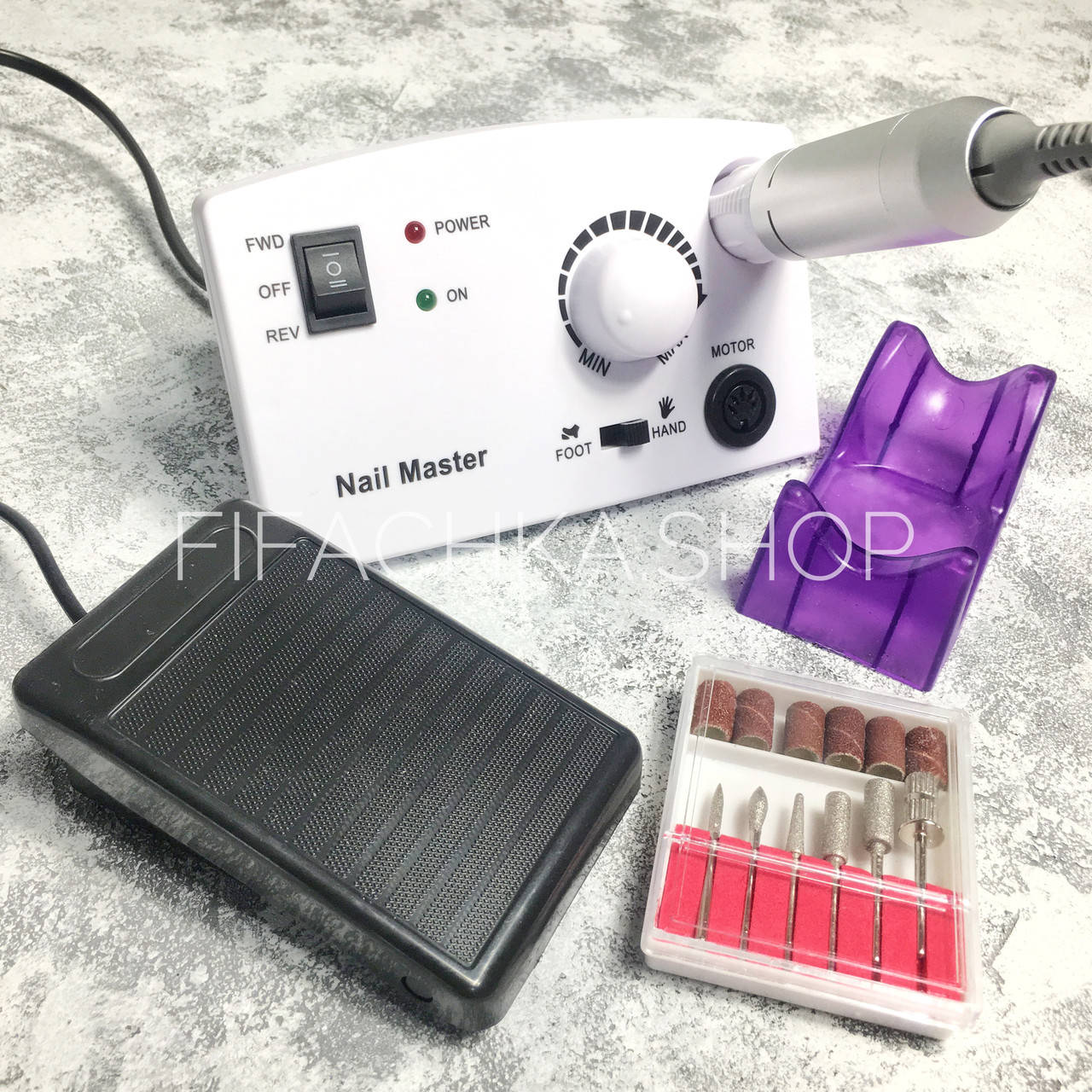 

Фрезер для маникюра и педикюра Nail Master ZS-602 65 Вт 45 000 об/мин белый