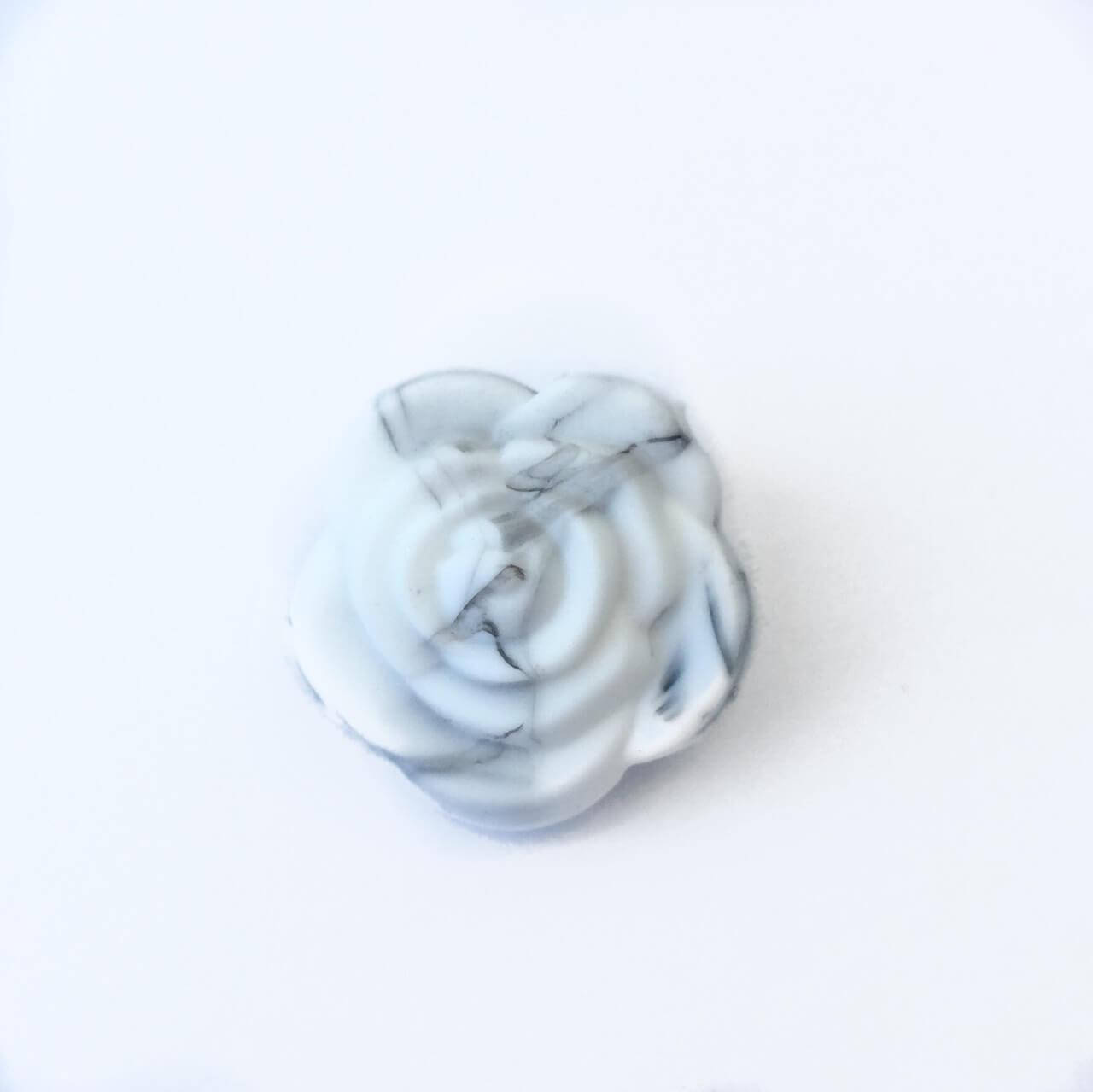 

Розочка маленькая (мрамор) бусина из силикона