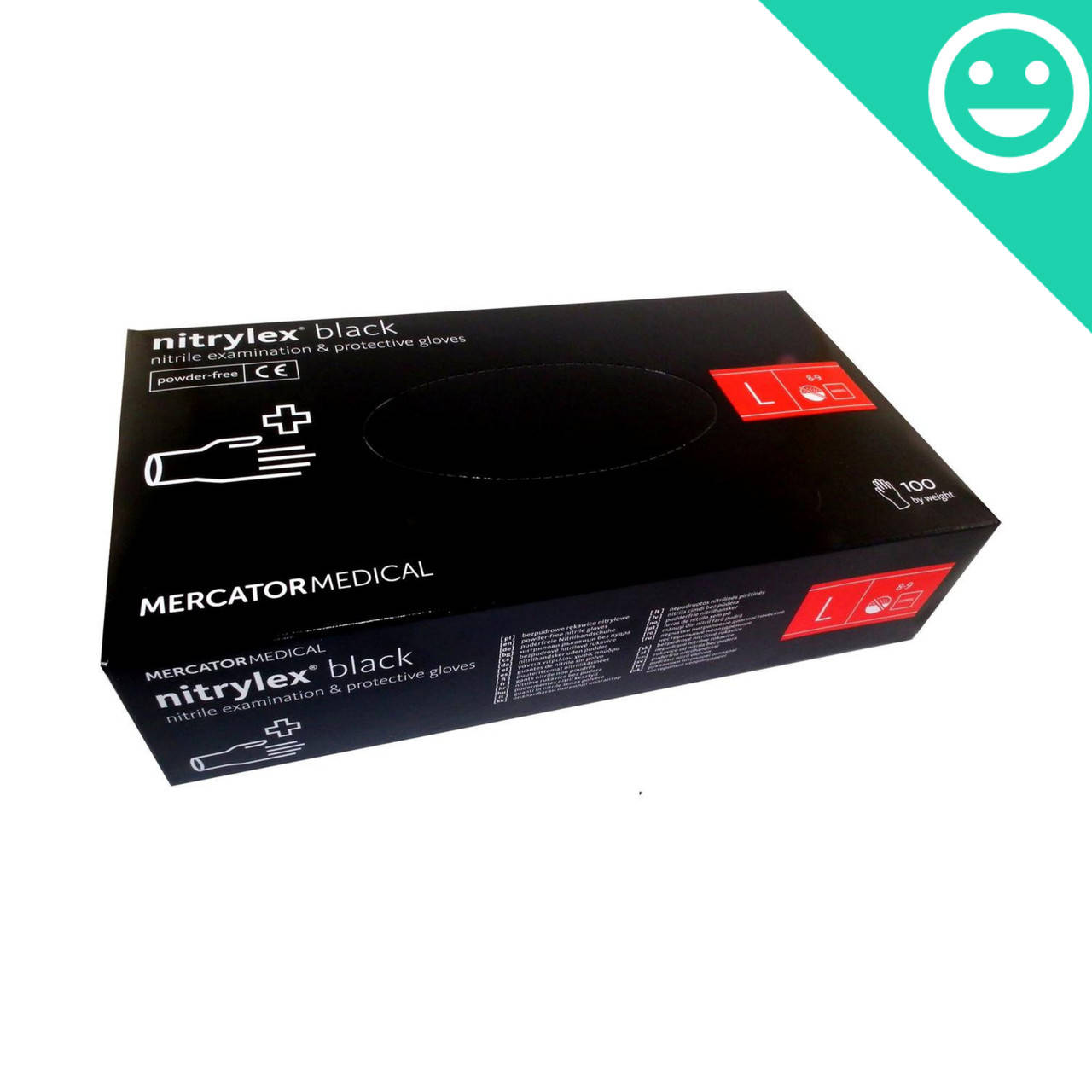 

Перчатки черные Нитрилекс Nitrylex Black, размер , 100 шт. Mercator Medical (Poland, Черный