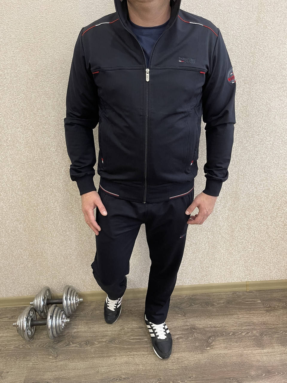 

Спортивный костюм норма весна-лето-осень Турция, Темно-синий