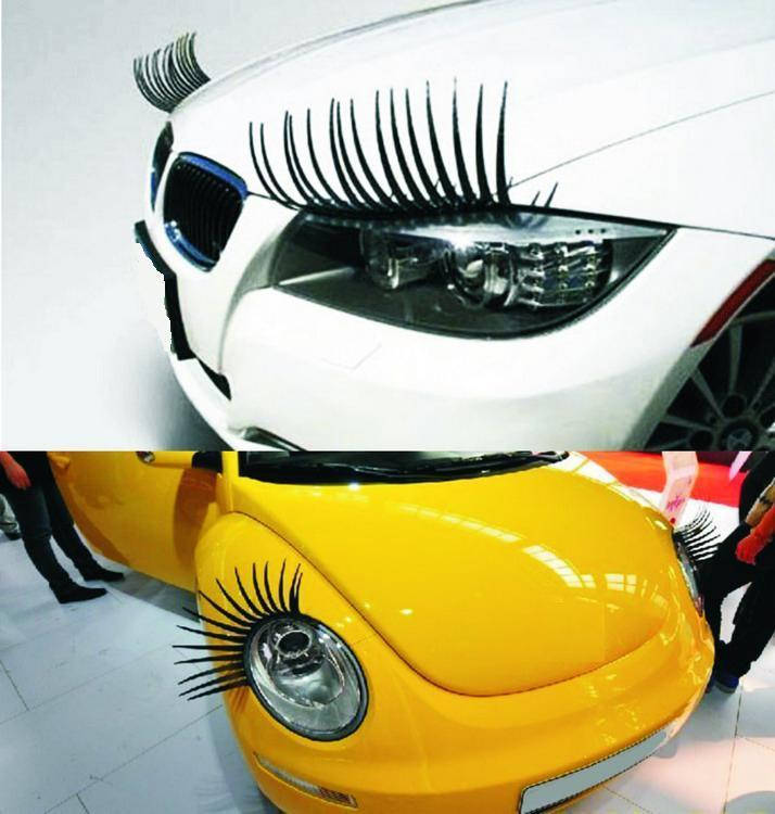 

Реснички на фары автомобиля - "Eyelashes" 3 D реснички для автомобильных фар, Черный