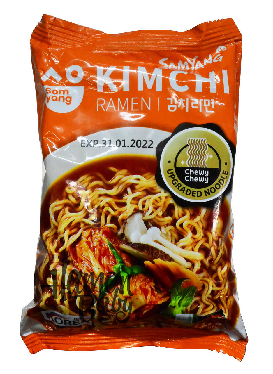 

Лапша Рамен Кимчи (Kimchi), 80 г, ТМ Samyang, Южная Корея