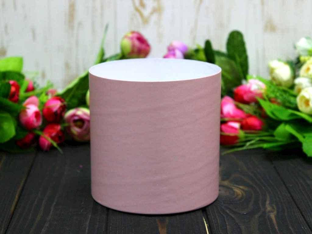

Коробка для квітів кругла без кришки 110*110mm. кол. Пудровий ТМ УПАКОВКИН