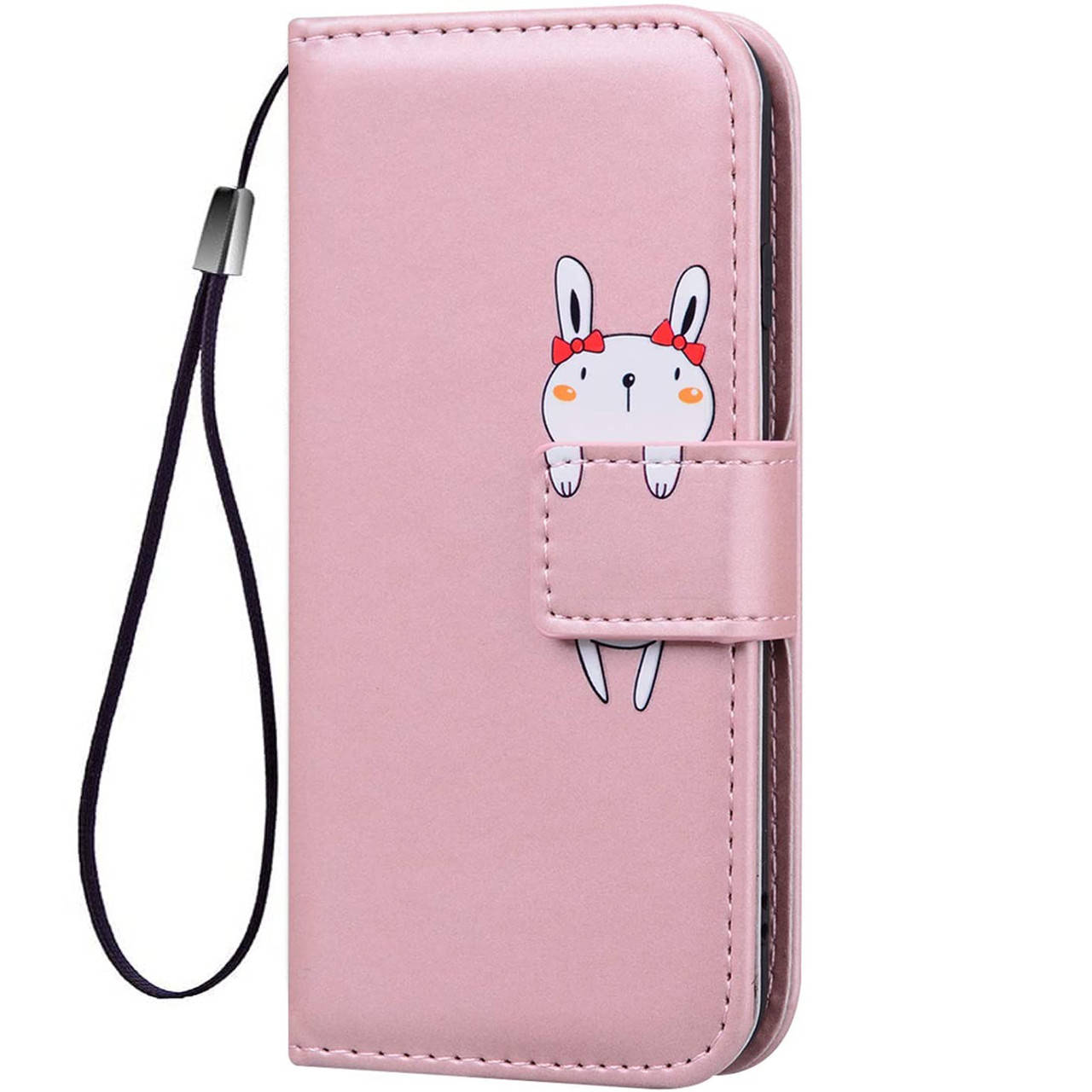 

Чехол-книжка Animal Wallet для Apple iPhone 7 / 8 / SE 2020 Rabbit, Розовое золото