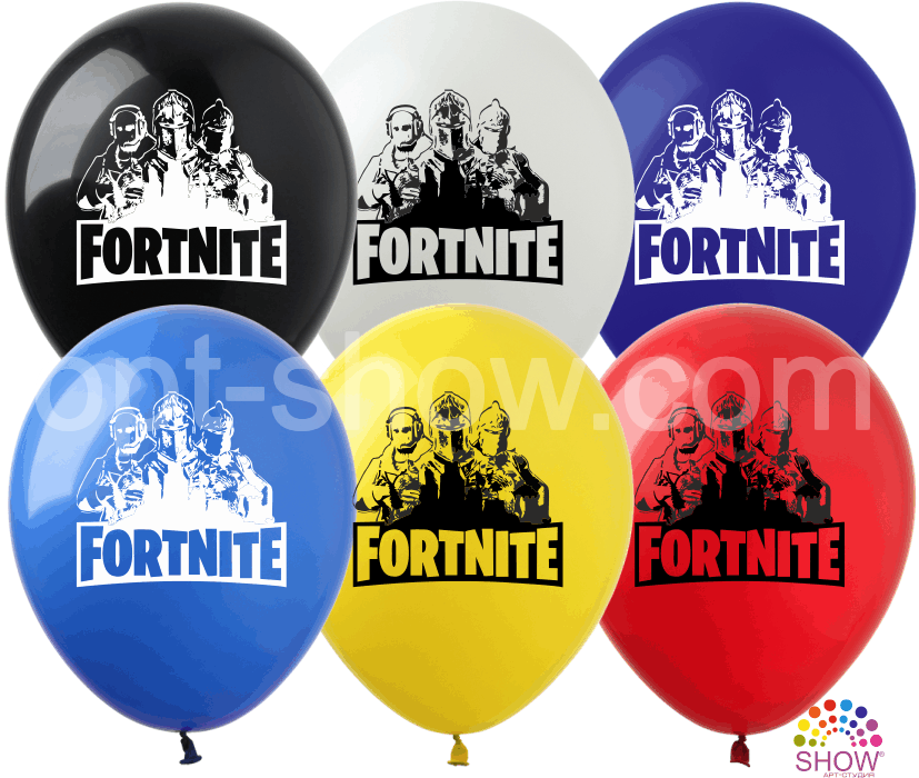 

Воздушные шары Fortnite TM Show (100 штук), Разные цвета