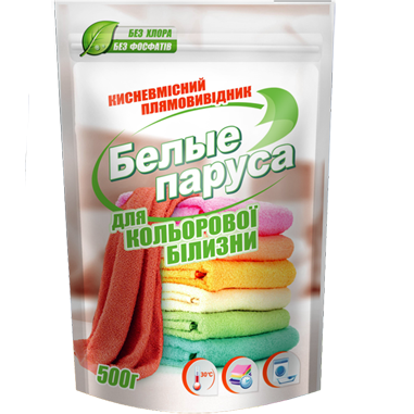 

Пятновыводитель БЕЛЫЕ ПАРУСА для цветного, 500 г