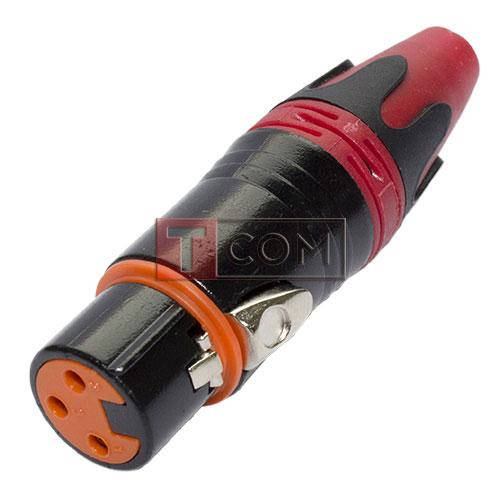 

Гнездо CANON (XLR) 3pin, под шнур, Jinsanhu, черное