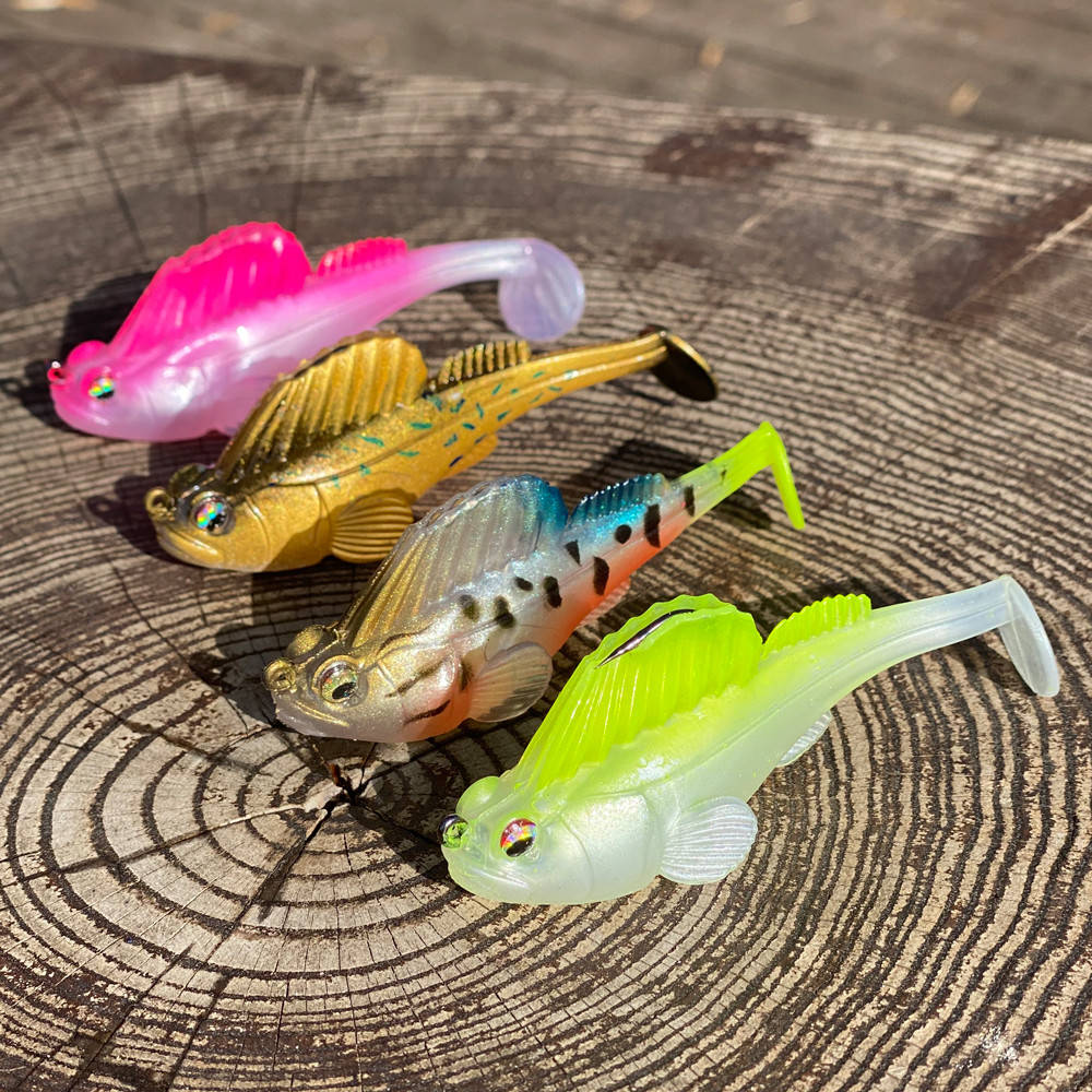 

Набор 4в1 силиконовых приманок Jig Head