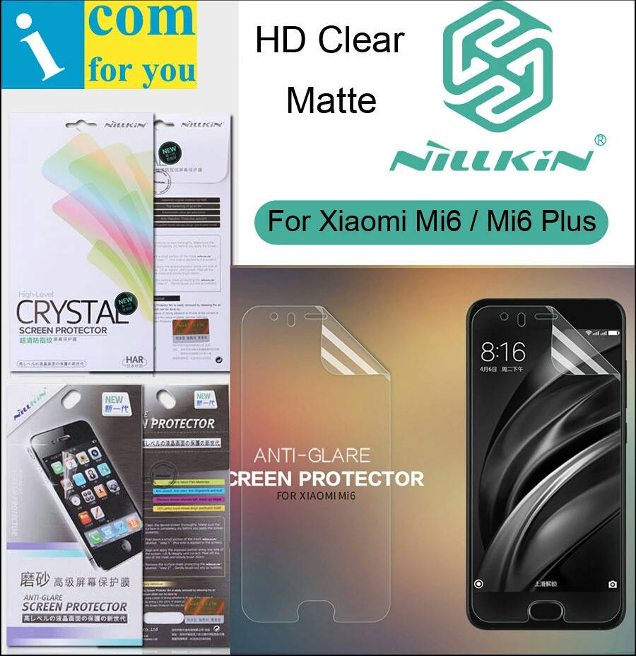 

Защитная пленка Nillkin Crystal, Anti-Glare для Xiaomi Mi6.
