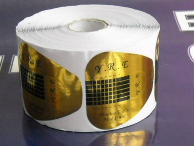 

Формы Y.R.E (широкие ) для наращивания ногтей. 500шт. Юж. Корея