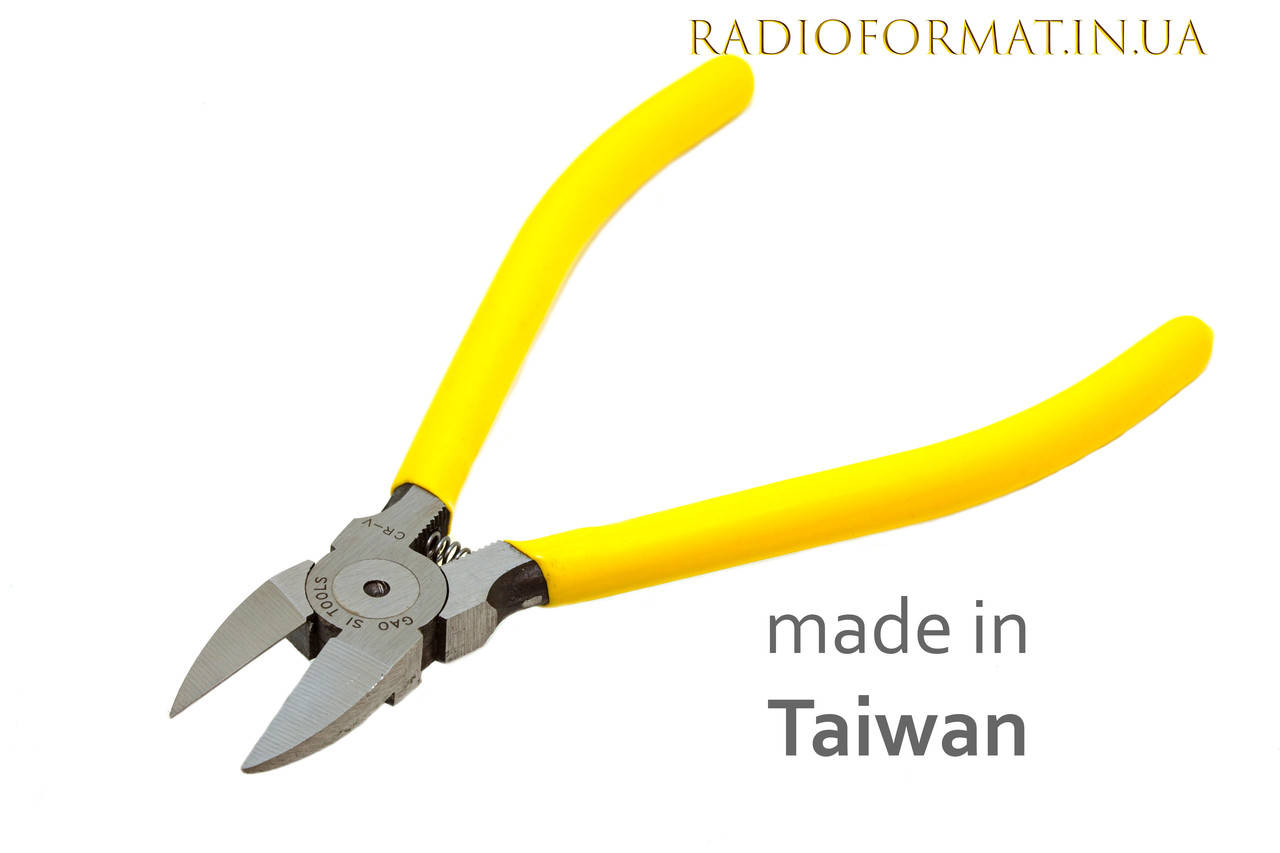 

Бокорезы кусачки радиомонтажные TAIWAN GAOSI TOOLS, желтые рукоятки