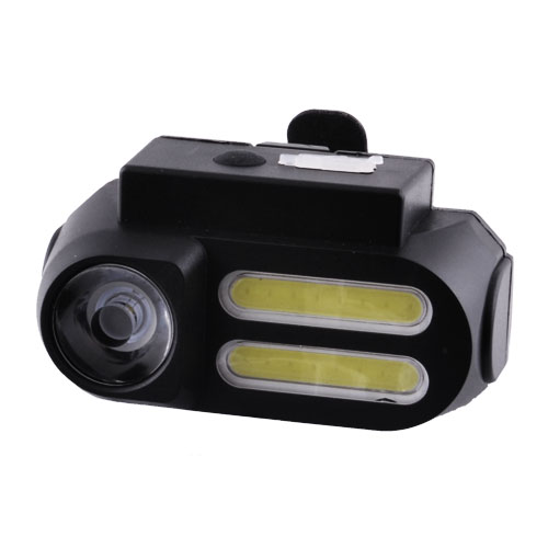 

Велосипедный фонарь BL-611 (1LM+2COB), micro USB, съемный аккумулятор 18650