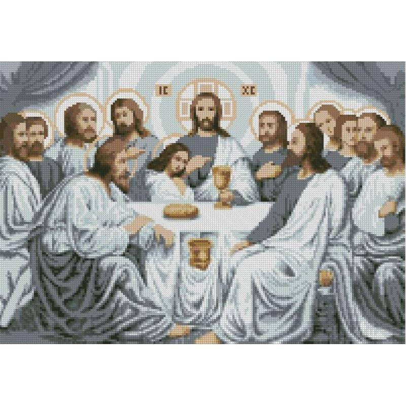 

Алмазная мозаика Святая вечеря DM-391 50 х 35 см Полная зашивка набор алмазной вышивки