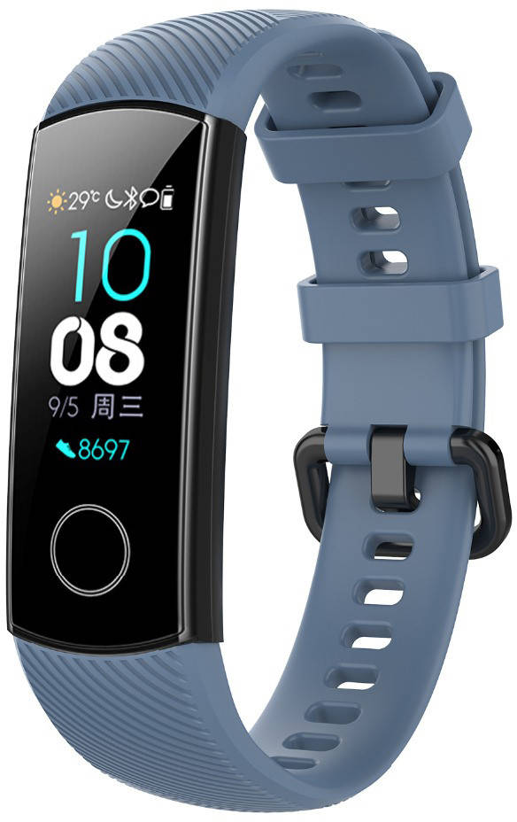 

Ремешок для фитнес-браслета Honor Band 4 и 5 Gray blue
