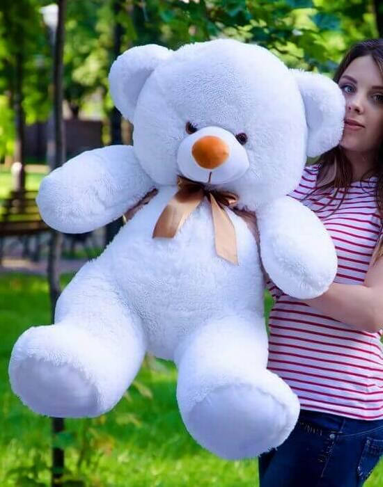 

Плюшевые медведи Плюшевый медвежонок 1 МЕТР, Белый