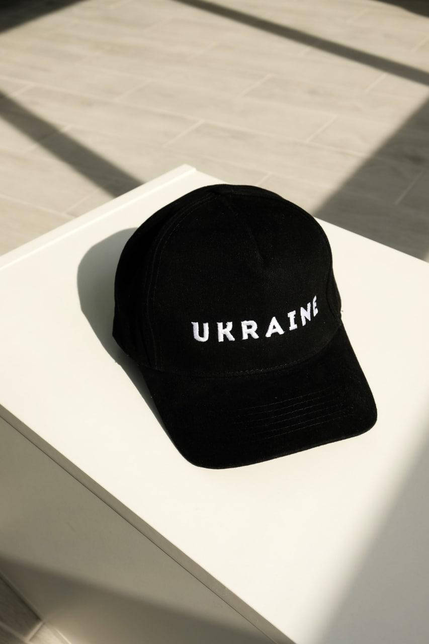 

Черная патриотическая кепка Ukraine, Черный