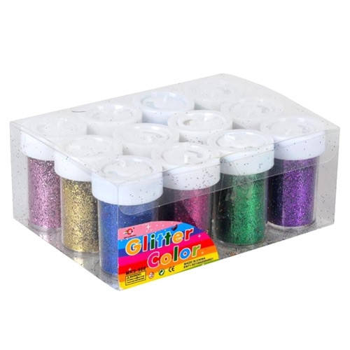 

Глиттер декоративные блестки 12x12г 12 цветов, для ногтей нейл-арта