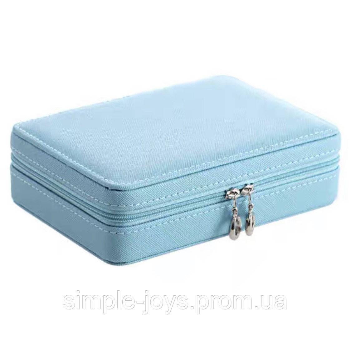 

Шкатулка для украшений, органайзер для бижутерии, голубой