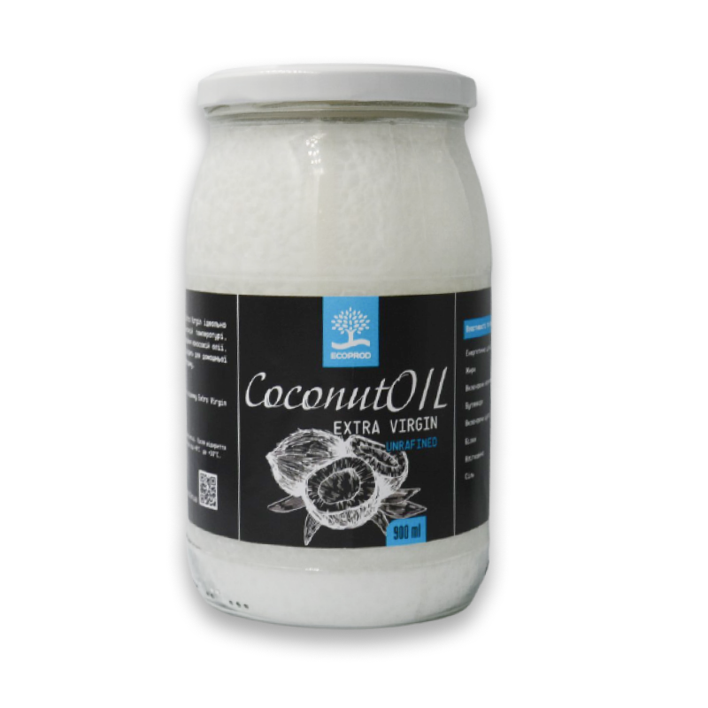 

Кокосовое масло 900 ml.нерафинированное