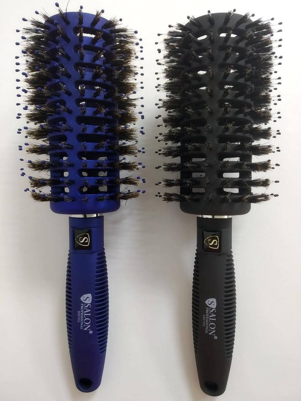 

Щетка брашинг для волос круглая продувная Salon Professional Синяя, Синий