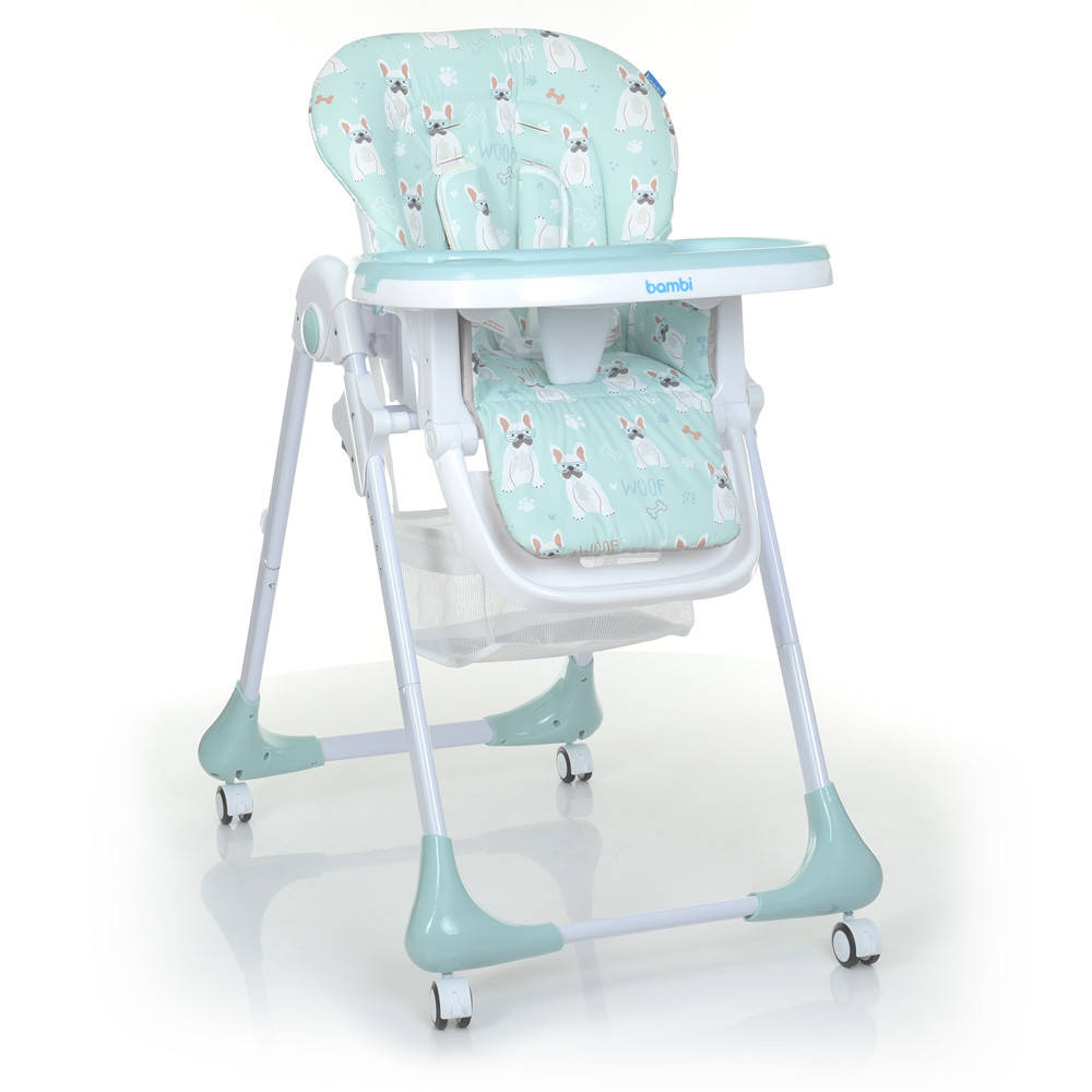 

Стульчик для кормления BAMBI M 3233 Puppy Boy Blue собачка, Голубой