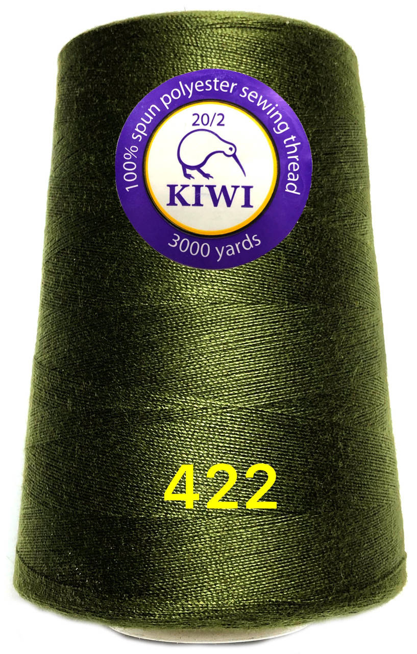 

Нить 20/2 армированная Хаки 422тон повышенной прочности 3000ярдов Kiwi