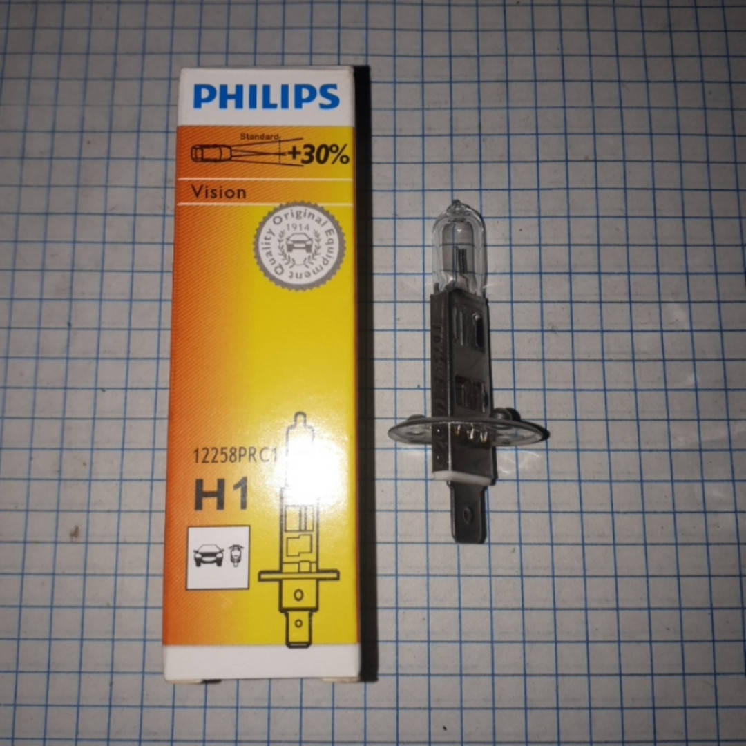 

Лампа автомобильная H 1 12V PHILIPS + 30% 55W
