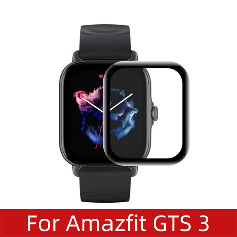 

Защитная плёнка для Amazfit GTS 3 (0.2 мм, 3D чёрное) Polycarbone, Черный