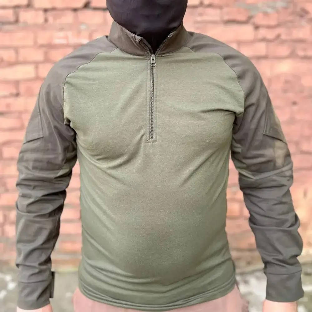 

Рубашка мужская тактическая Убакс Хаки, размер М / Армейская кофта для ВСУ