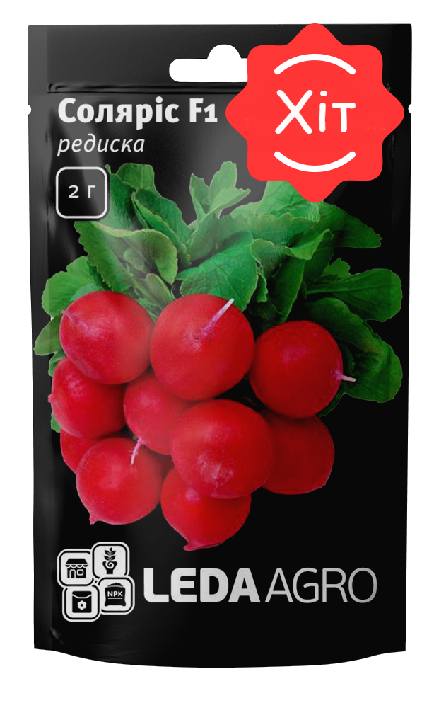 

Соляріс F1 2 г Leda Agro Редиска Насіння (Солярис F1 Редис Семена)