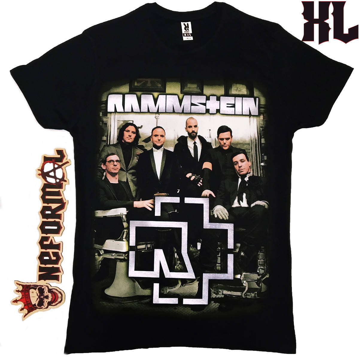 

Футболка Rammstein (фото группы с лого), Размер XL