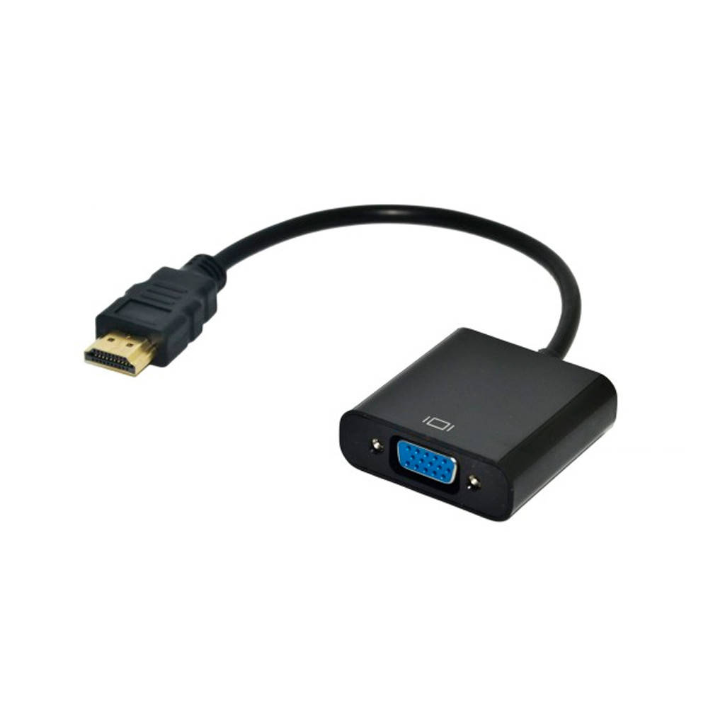

Конвертер HDMI (папа) на VGA(мама) 10cm, Black, 4K/2K, Пакет Q250