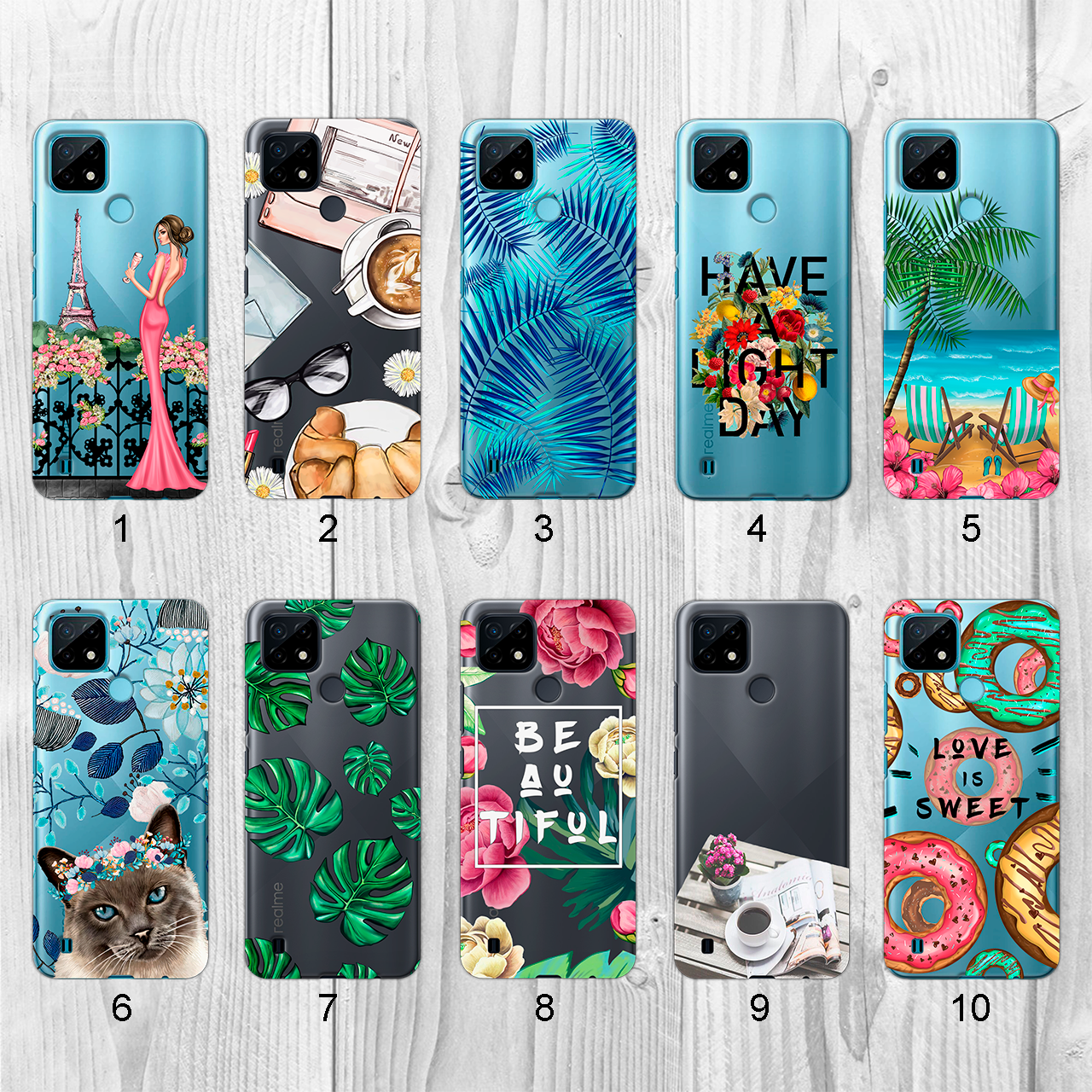 

Силиконовый чехол с рисунком для Realme C21 (new collection)