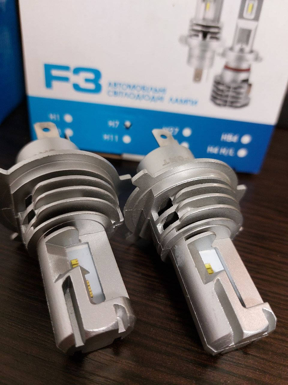 

Светодиодные LED лампы H7 FORT F3 25w 3500Lm 6000K автомобильные комплект 2шт