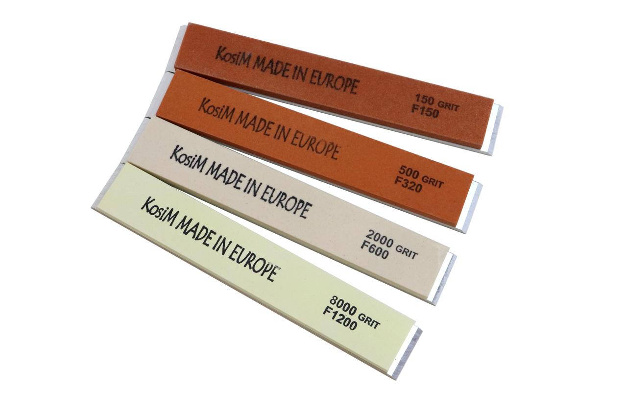 

Набор масляных точильных камней KosiM beStone ОА 150/500/2000/8000 4 шт. на бланках