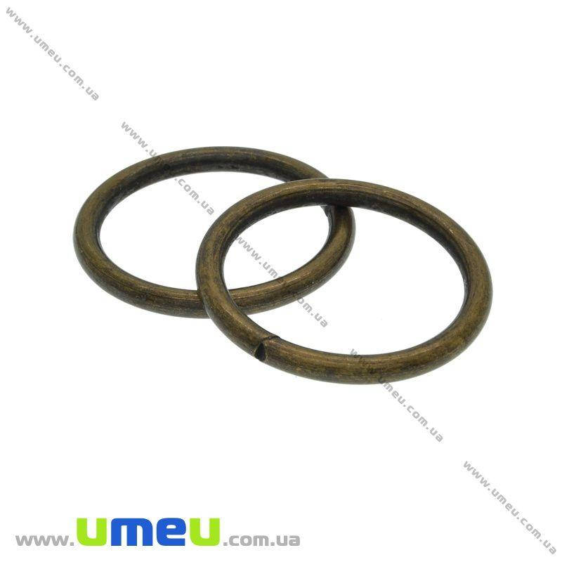 

Кольцо для сумки металлическое, 33 мм, Античная бронза, 1 шт (BAG-034692)