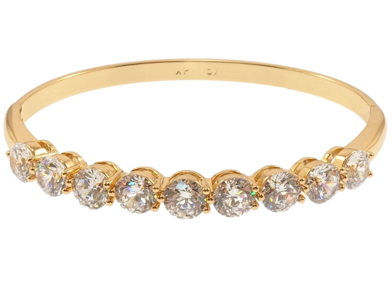 

Браслет Xuping Позолота 18K "Дорожка крупных кристаллов" ø 5,7 см