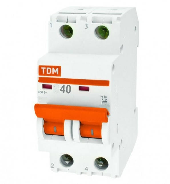 

Выключатель нагрузки ВН-32 2Р 40А (TDM)