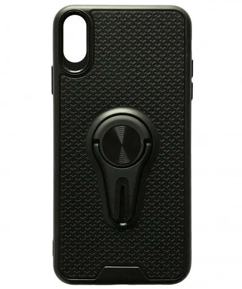 

Чехол силиконовый Car Mount с магнитом+держатель для iPhone XS Max Black, Черный