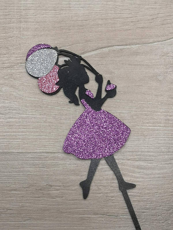 

Топпера принцесса цветная.Фиолетовый