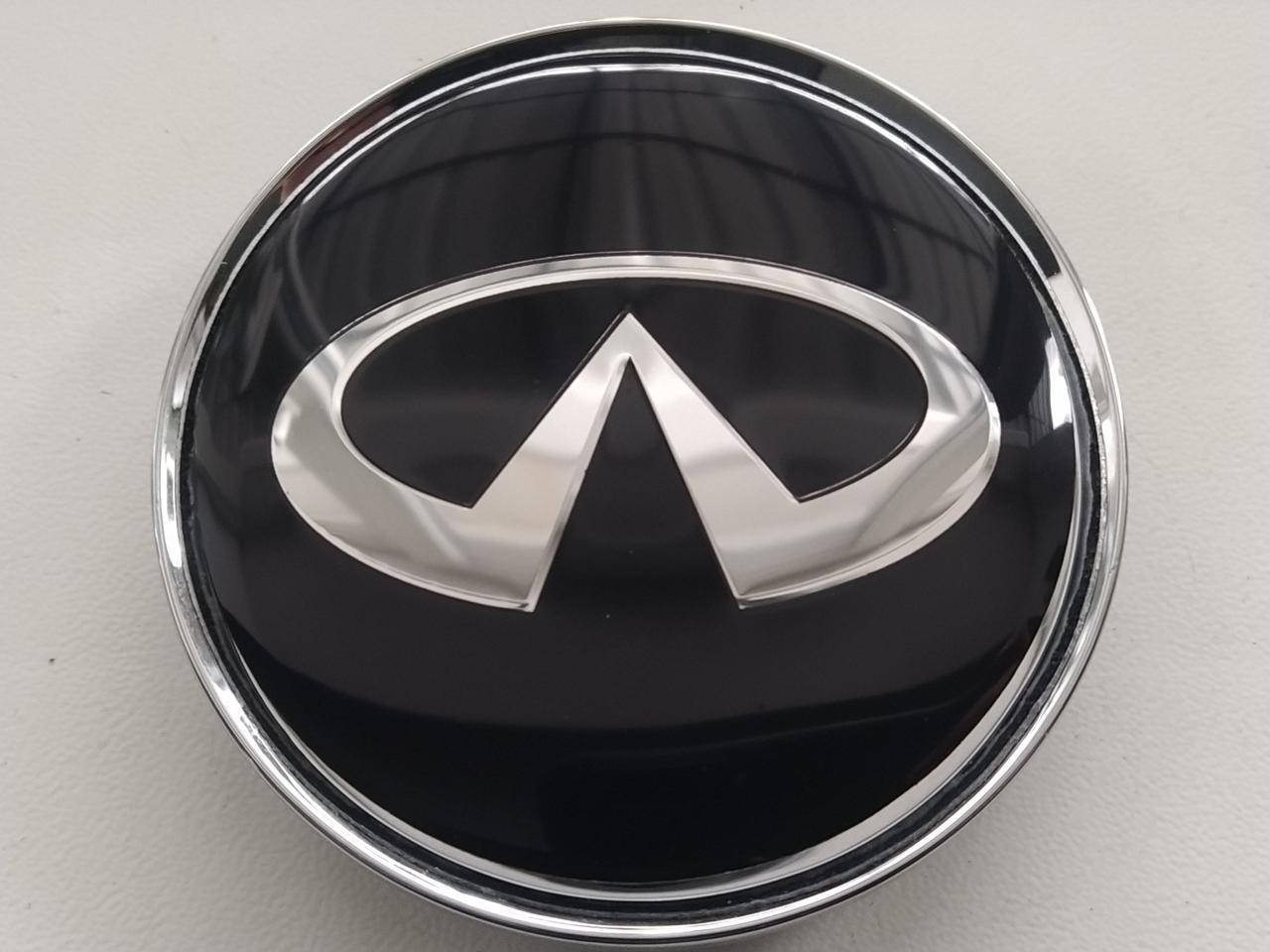

Колпачки заглушки в литые диски Infiniti 63/58/8 мм. Черные Хром.основа