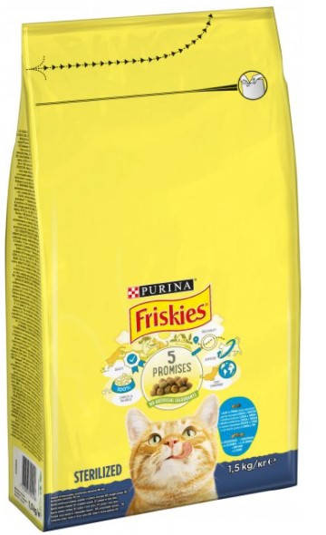 

Friskies 10 кг для стерилизованных кошек и кастрированных котов