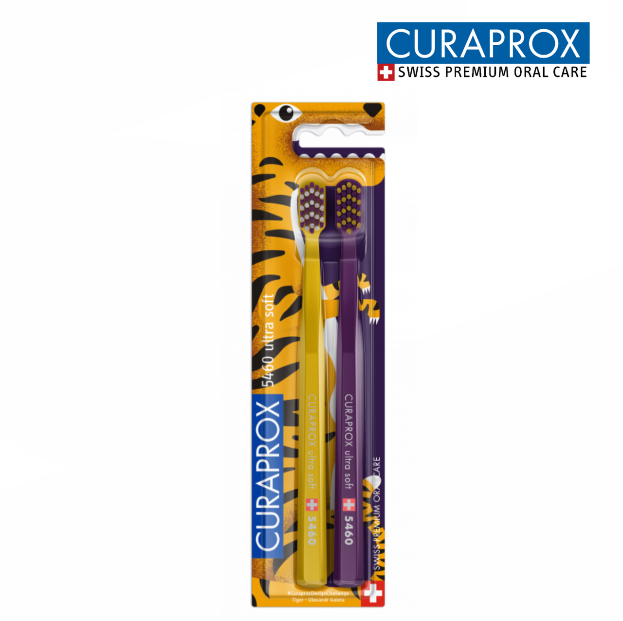 

Набор зубных щеток Curaprox Ultra Soft CS 5460 Limited Edition Tiger, 2 шт