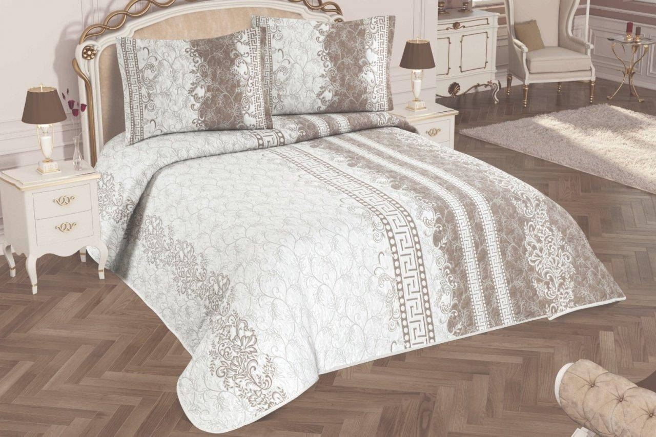 

Покрывало с наволочками Jackline. Pano Versa Beige-240х260+60х80(2 шт), Бежевый