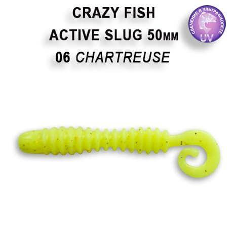 

Съедобный силикон Crazy Fish Active slug 2" 29-50-6-6 кальмар