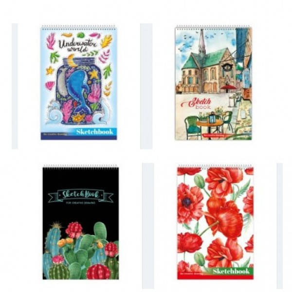

Sketch-book 30 л плотность 150г/м2, на пружине